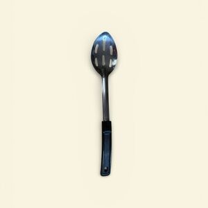 Marc Ecko Black Handle Silver Slotted Spoon